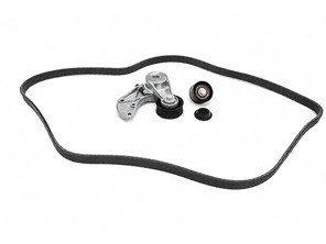 Kit cinghia di trasmissione con smorzatore di tensione, puleggia di rinvio. Porsche 955 / 957 / Cayenne V6 - 95510229900, 95510236101, 95510236100, 95510227600, 95510293300
