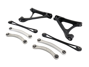 Set braccio oscillante sospensione posteriore. Porsche 955 / 957 Cayenne - 95533104532, 95533104531, 95533104530, 95533104710, 95533104900, 95533105000, 95533101812, 95533101811, 95533101712, 95533101711 - URO-012601, 1150201270, 1150201280, 211712, 211713