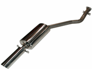 Uitlaatdemper / Demper Achterbak. Porsche 924S / 944 - 92.440S, 92440S, 1620606000, 94411108301, 1620606006