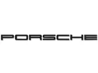 Emblema 'PORSCHE' en la tapa del maletero, en Negro. Porsche 911 1972-73 - 91155903100