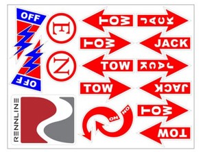 Rennline veiligheidssticker en stickerset - E30