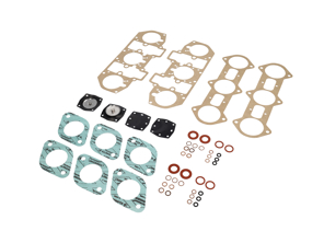 Set guarnizioni per carburatore Weber serie 40 a 3 barili. Porsche 911/914-6 - PCG10894800, 90110894800, 90110094600, 90110094900, 90110821800, 90110839801, 90110093700, 90110063701, 90110839800 - PM-O260-0