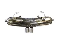 Auspufftopf/Schalldämpfer Twin 76mm Outlet. Mit TÜV/EEC-Zulassung Porsche Boxster 986 2.7L / 3.2L - 98622094310S, 94.310S, 94310S, 1620602800, 99611114105, 99611114202, 99611114211, 99611115101, 99611115202 - 94.310S, 1620602800