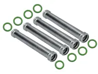 Oil tube and O-ring seal set. Porsche 911 / 964 / 993 (non collapsible ) - 90110735101, 93010704001, 9997071124A