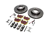 Brake Disc Package with Sport EBC Brake Pads Porsche 997 C2 3.6L - DP42029R, 99635140X01BRE, 95535296000, 99635108802, 99761275601, 99761275901, 99735193905, 99735193906, 99735193908, 99735193907, 1663100877, 1663100887, 99635140500, 99635140501, 99635140502, 99635140600, 99635140601, 99635140602, 09C88011, 1163750210, 9963510880, 99761275600, 99761275900, 1697301970, 1697301980