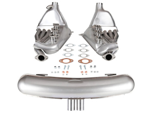 Ensemble d'échappement sport avec sorties 'GT3' à double centre et échangeur de chaleur 'Big Bore'. Porsche 911 1963-83 - 1620802010, 92.295SSI