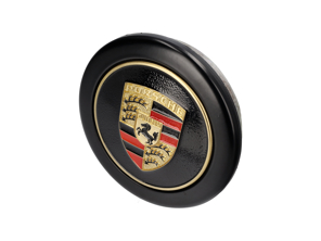 Coprimozzo 'Fuchs' Nero con cresta oro Per Porsche Car