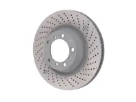 Disco freno posteriore, monoblocco forato e alveolato, 350x28 mm. Porsche 997 TURBO / 997 GT3 - 99735240502, 99735240602 - PRL39977, PRR39978