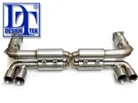 Pot d'Echappement / Silencieux Titane DesignTek pour Porsche 996 Turbo - 99611102775, 99611102776, 99611198775, 99611198777