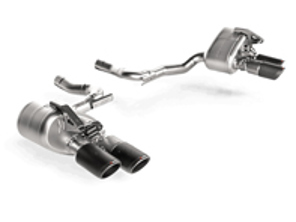 Sistema di scarico Akrapovic Slip-On Line in titanio per Porsche (971) Panamera V6 3.0ltr 2017-20 - 971253608Y, 971253607Y