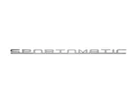 Insignia «SPORTOMATIC» para el capó, color plata. Porsche 911 1969-70 - 90155930901
