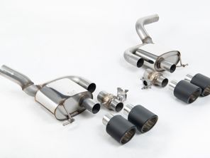 Silencieux arrière Milltek Sport Exhaust avec embouts d'échappement GT-115 en carbone. Porsche Macan 95B MK2 GTS et Turbo. - 95B253601DY, 95B253600CY, 95B22261MY, 95B253611MY, 95B253600DY, 5B253601EY - SSXPO180