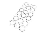Jeu de segments pour jeu de pistons en aluminium Capricorne P1513 - P1513 - PRS105