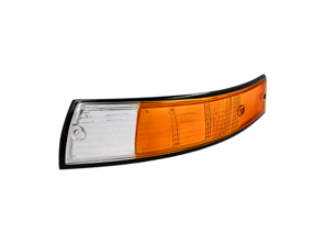Lente indicatore Anteriore, con bordo NERO. Porsche 911 1967-74 - 91163194300, 91163194400 - P14964S, P14964D, 1695450770, 1695450780