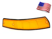 Lente indicatore Anteriore, con bordo NERO. Porsche 911 1972-73 USA - 91163194700, 91163194800, 14962, 14962/D, 149612/S