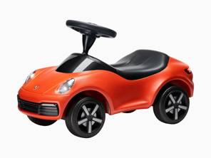 Voiture à enfourcher pour enfants avec éclairage et klaxon mécanique - Orange lave