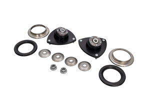 Monoball schokdemperset met bovenbevestiging en contactlager voor de voorzijde. Porsche 996 C4 / Turbo - 99634301604, 99634301504, 99634350100, 99634310703, 99634352501, 99634352300, 99634352500, PAF103353
