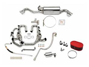 运动性能套件双四出式排气尾管。适用于 1975-89 年款保时捷 911 Turbo。 - 93011103806, 93021103301, 93021103304