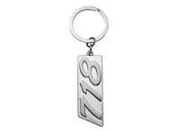 Llavero Porsche con letras 718, color plata. - WAP0500300S718