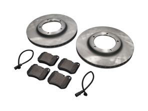 Paquete de pastillas y discos de freno delanteros. Porsche 944 >>85 Sebro - 477405083D, 94435195103, 94461221105, 94435195102, 94435195104, 477698155, 92835194200, 92835195100