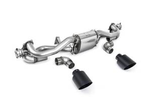 Échappement sport Milltek avec filtre à particules inversé et finitions Cerakote noir. Porsche 718 Cayman GT4 4.0 L - 982251053F, 982251053H, 982251053K, 982251053E - SSXPO155