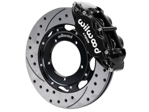 Front brake Superlite caliper and rotor kit with vented, drilled and slotted discs. Porsche 911 1969-73 Wilwood - 477405083D, 477405083A, 91135104120, 90135104116, 91135190700, 91135190800, 90135197510, 90135197610, 91135193500, 91135193600 - 140-16937-D, 140-16937-DR, 140-16937-DY