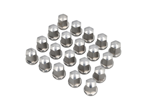 Dadi ruota CONFEZIONE DA 20, Argento. Porsche911/964/993/944/968/928/924 - 99918200102, 99918200341
