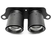 Terminali di scarico Deluxe Dual Style FIBRA DI CARBONIO. Porsche 991 GT3 - 99111125390, 99111125393