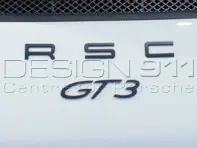 'GT3' SCHWARZES Heckdeckel-Emblem. Porsche 991 (911) GT3 - 99155925190