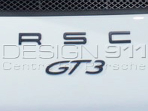 Stemma per cofano posteriore 'GT3' NERO. Porsche 991 (911) GT3 - 99155925190
