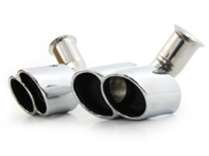 DesignTek Terminali di scarico 4 Tube Design per Porsche 996 C2 / C4 - 99611125154, 99611125161, 99611125254, 99611125255, 99611105402, 99611105404, 99611105403, 99611105302, 99611105304, 99611105303, 99611198100, 99611198200, 99611198102, 99611198202