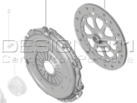 Kit d'embrayage. Porsche 991.1 C2/C4 - 99111691310, 3000970056, 9G111691300, 9G111691301, 9G111691302, 9G111691303, 9G111691304, 99111691310, 99111691311