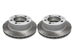 Disco freno posteriore forato (coppia). Porsche 986 - 98635240104, 98635240103 - 986 352 401 04 rd