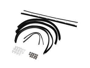 Jeu de raclettes de vitres de porte intérieur et extérieur Porsche 911 / 964 COUPE - 91153193102, 91153193202, 90153193520, 90153193620, 91153195101, 91153130900, 99959132601, 90153193320