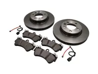 FRONT Brake Pads And Brake Disc Package. Porsche Cayenne 955 V6 - 95535140141, 95535140241, 95535193908, 95561236502