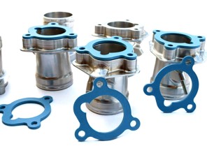 Luftansaugkrümmer 964/993 bis GT3, Billet-Aluminium mit Krümmerdichtungen. Porsche 964 / 993 - 96411071101, 99311071250