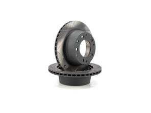 Brake disc rotor Rear. Porsche 911 / 930 (OE Part No 90135204114) Slotted pair - 285195C, 90135204114SL, 90135204114