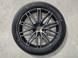 Jantes alliage 21" Cayenne RS Spyder Design et pneus hiver Porsche d'origine - 9Y0044633C