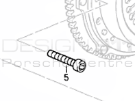 Vis d'embrayage Porsche 928 S4 / GT / GTS - 90006728402, 90006743001