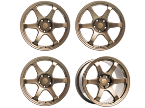 Titan 7 锻造 T-D6E 6 辐合金车轮组 18 英寸 Techna 青铜色。保时捷 987 / 981 / 718 - TD6E1890048513071TB, TD6E1810035513071TB