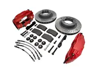 Kit d'amélioration avant étrier et disque de frein 'Big Reds' pour Porsche 964 - 96535104300SEB, 96535104300, 96535104400SEB, 96535104400, 3604109302, 801600037, 3604209301, 99335194900BRE, 99335194900, 96535109600, 96535209601, SPR0800-4P, 99907340201 - FVD351964499ALU