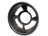 Carter de ventilateur d'alternateur 250 mm, fibre de carbone. Porsche 911/930 1984-89 - 93010600610, 93010600607, 93010600606, 9301061022R, 93010600611