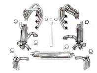 Système d'échappement sport CARGRAPHIC GT avec collecteur ID42 GT, chauffage et soupapes d'échappement. Porsche 964 Carrera 2/4/RS - 96411104504, 96411104605, 96411104502, 96421103905, 96421103932, 96421104004