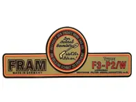 Adesivo motore Fram Contenitore filtro olio F3-P2/W. Porsche 356 - 64470101200 - 356234-18