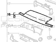 Frente del panel de la nariz. Porsche 924 / 944 - 477805593, 477.805.593
