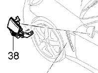 Spia specchietto retrovisore esterno. Porsche 970 Panamera con guida a destra - 97064140300, 97064140400 - MP00138, MP00139