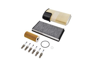 Kit d'entretien pour Porsche Boxster 987 2.9L et 987 S 3.4L / Cayman Huile, Filtres à air, Bougies, + Plus - 0PB115466A, 98711013301, 99917013090, 99757121902, 90012310630, 00004400204