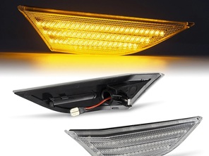 Sequential led side indicator lights Clear. Porsche 991.1 / 991.2 / 981/982 Boxster/Cayman - 99163125000, 99163125506, 99163125606
