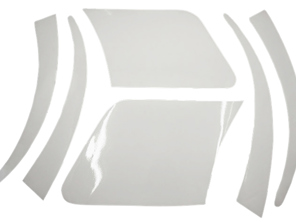 Steinschlagschutz, transparentes Set. Porsche 944 Lackschutzfolie - 94455932100, 94455932200, 94455932300, 94455932400, 94455932500, 94455932600, 944559321003YK, 944559322003YK, 944559323003YK, 944559324003YK, 944559325003YK, 944559326003YK
