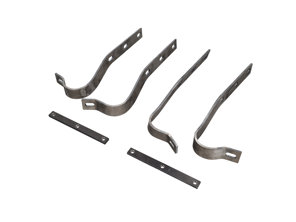 Kit de fixation pour pare-chocs arrière. Porsche 356 / 356A - 644.505.231.00, 64450523100 - JG.231.00, BP PS7813-BK